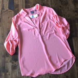 Pink blouse size small ny and company